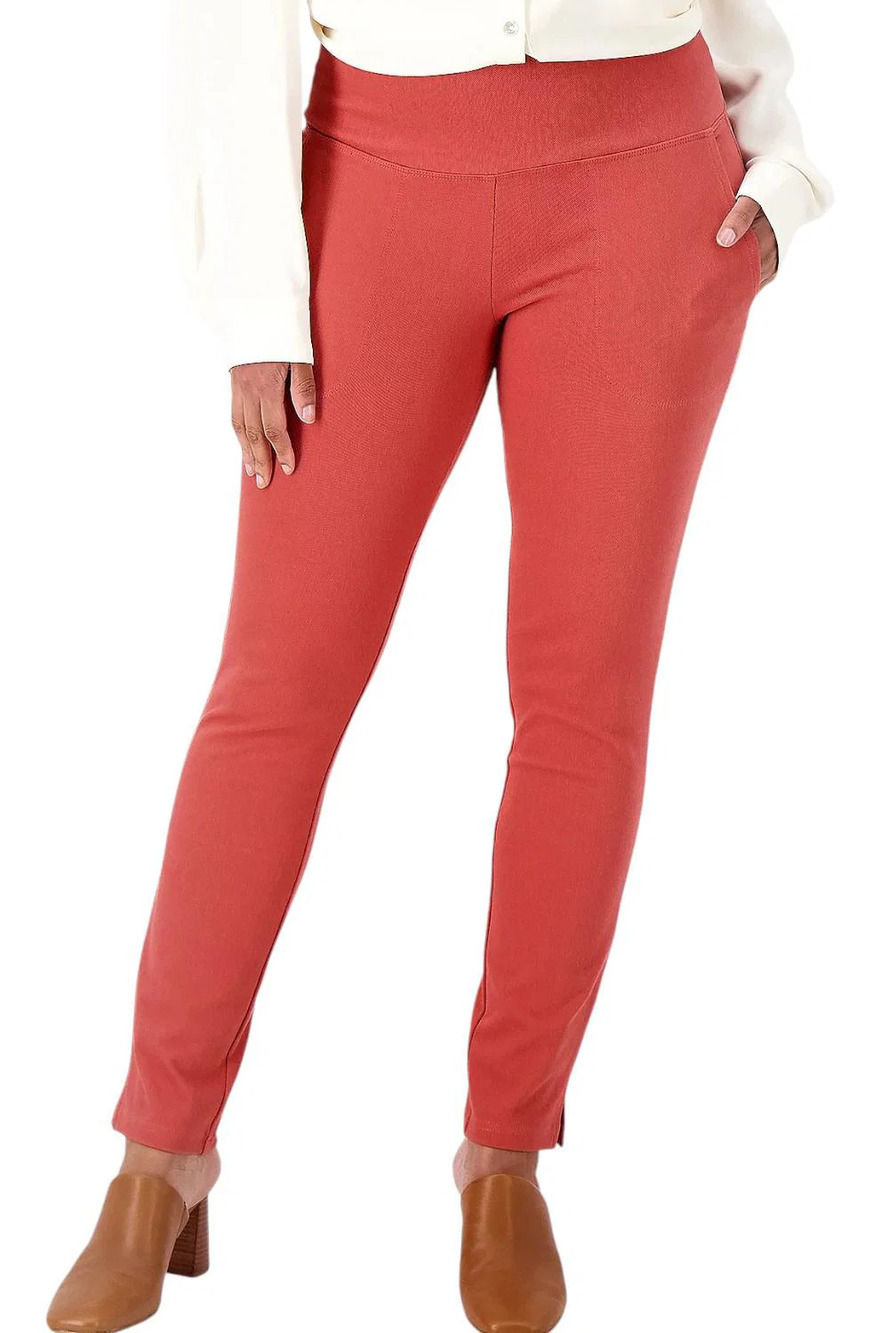 Women with Control Prime Stretch Denim Pants Marsala - Regular